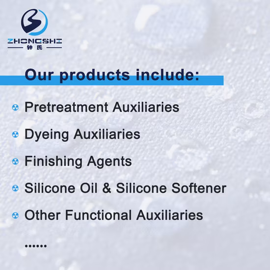 Textile Printing Auxiliaries Soft Slippery Chemical Fiber Hydrophilic Silicone Oil